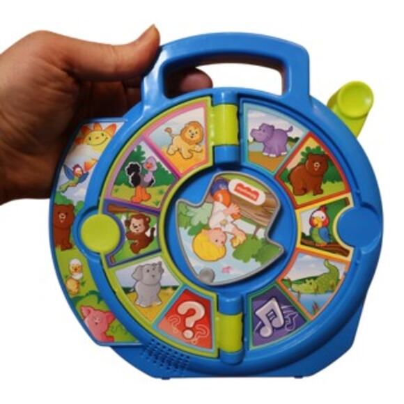 Fisher‑Price Blue Animal Sound Wheel Educational Animal Sounds Toy Fully Working - Picture 4 of 6